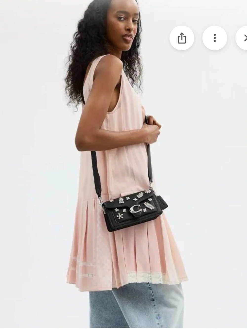 COACH Tabby 20 Crystal Embellished Leather